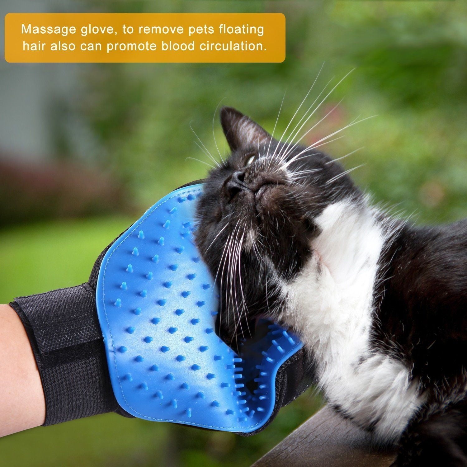 Pet Grooming Gloves for Dogs & Cats – Deshedding Brush Mitts with Silicone Tips for Hair Removal, Bath Massage & Fur Cleaning