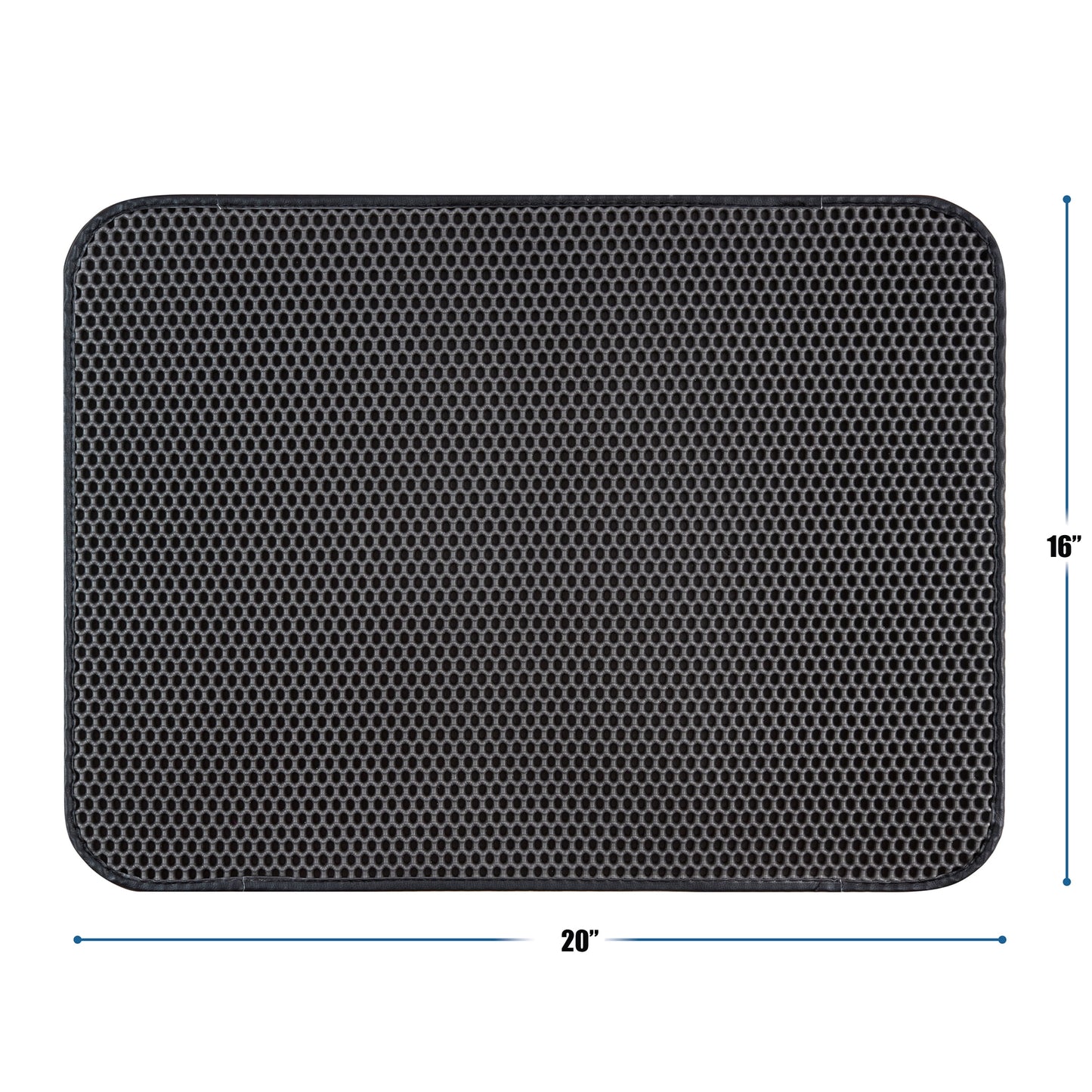 Waterproof Cat Litter Mat – Double Layer Honeycomb Litter Trapping Mat for Cats, Easy Clean Anti-Slip Cat Litter Catcher Rug