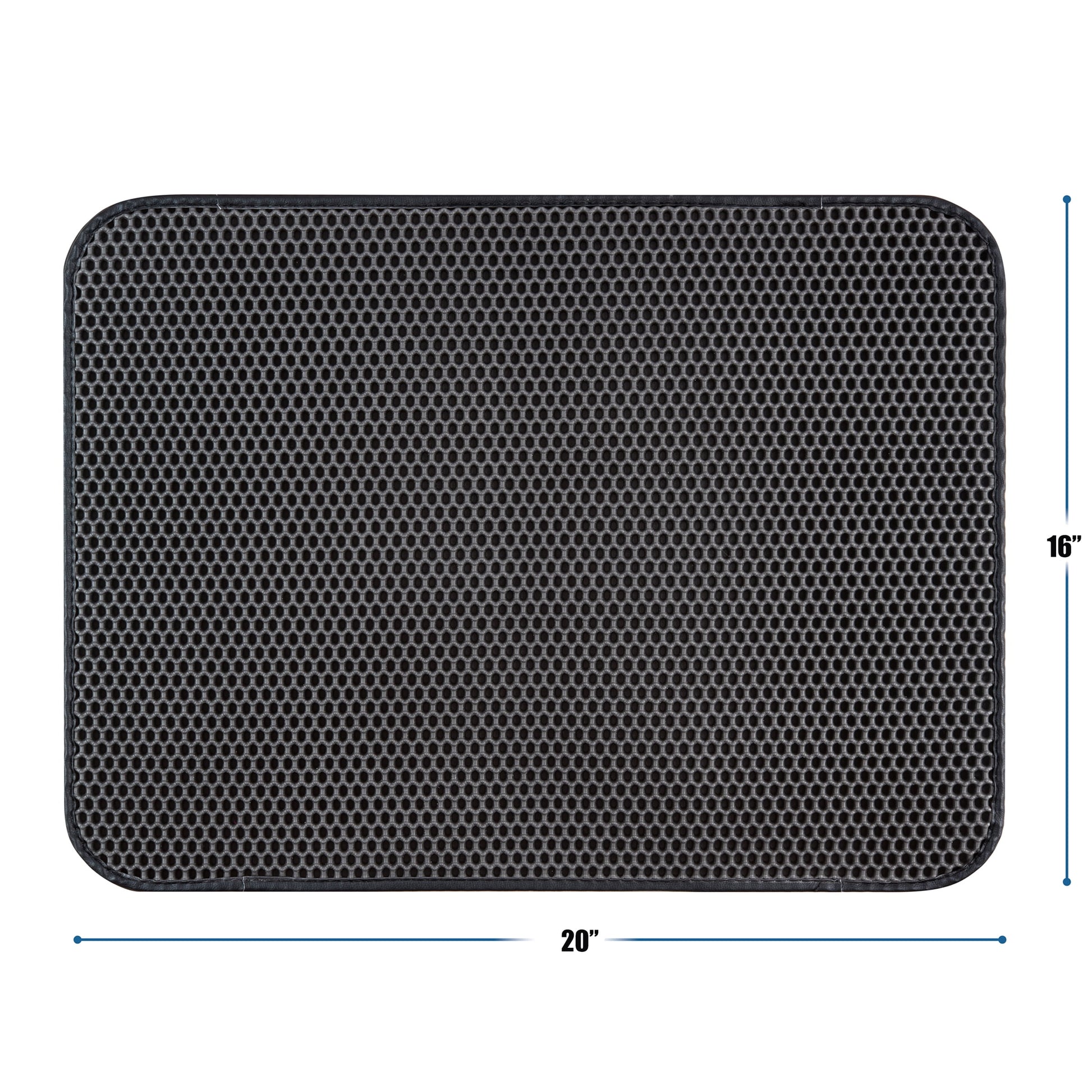 Waterproof Cat Litter Mat – Double Layer Honeycomb Litter Trapping Mat for Cats, Easy Clean Anti-Slip Cat Litter Catcher Rug