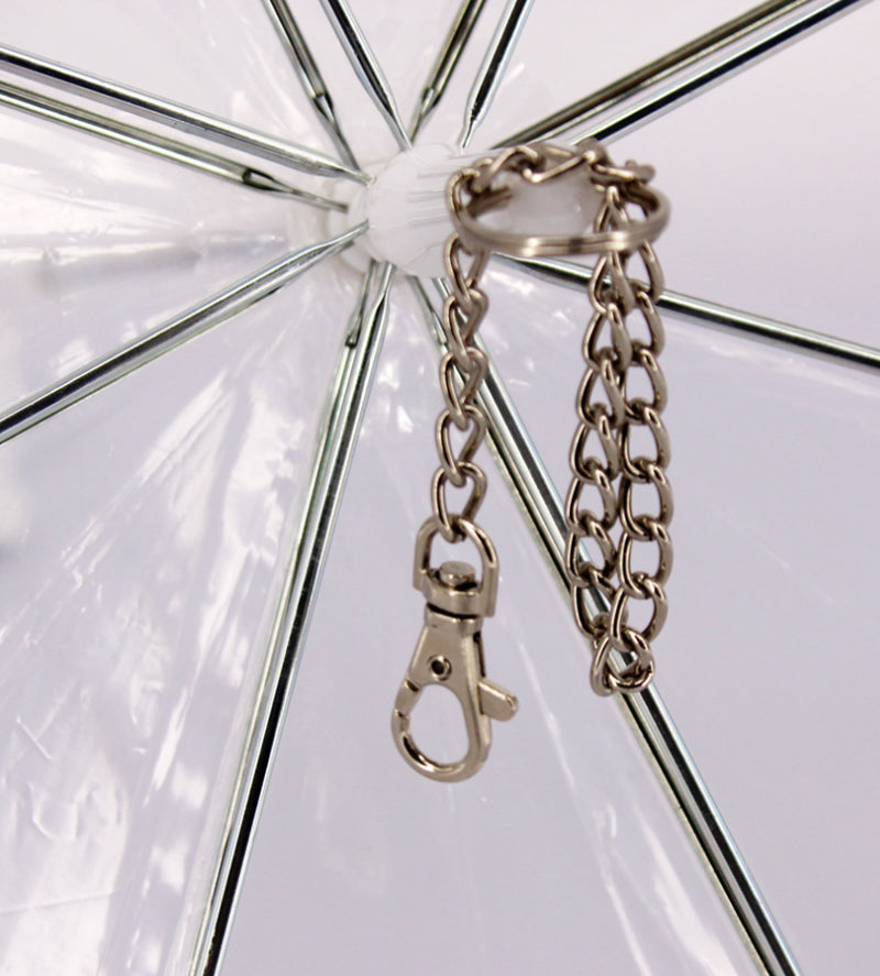 Premium Dog Umbrella Leash – Transparent Waterproof Pet Umbrella with Built-In Chain Leash for Small & Medium Dogs, Rain Protection Walking Cover