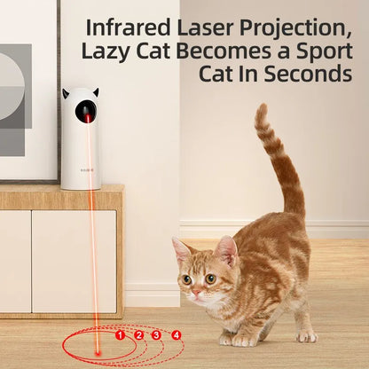Interactive Automatic Cat Laser Toy – Smart LED Laser Teaser for Indoor Cats & Pets, Electronic Hands-Free Exercise Toy for Cats and Small Dogs