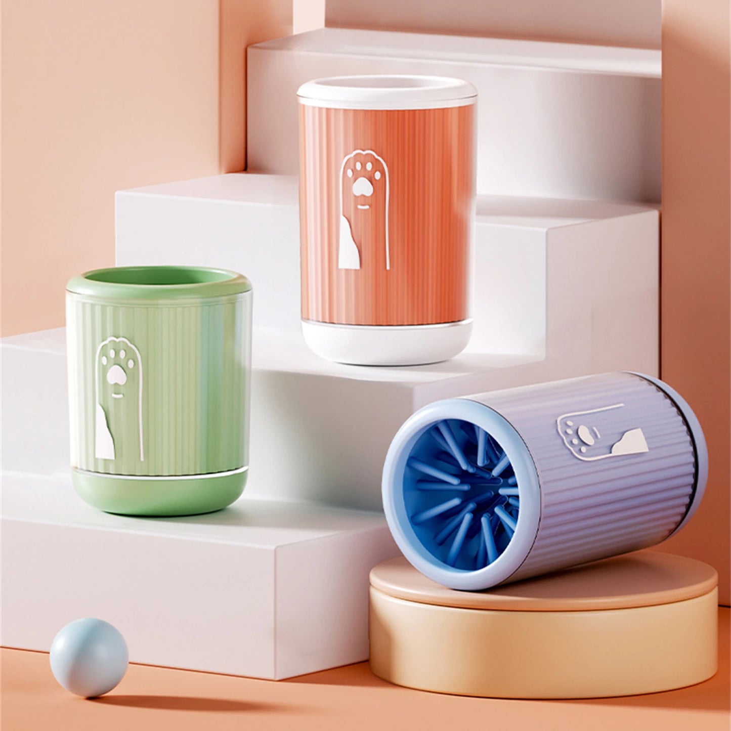 Dog Paw Cleaner Cup – Portable Pet Paw Washer for Dogs & Cats, Soft Silicone Foot Cleaning Cup for Muddy Dirty Paws, No Scrubbing Needed for Small Medium & Large Pets