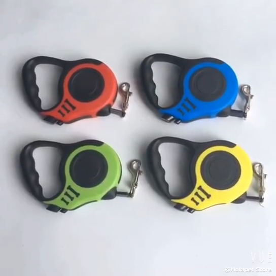 16FT Retractable Dog Leash – Automatic Extendable Pet Leash with One Button Brake & Lock System, Tangle-Free Walking Lead for Small & Medium Dogs