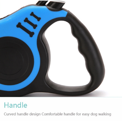 16FT Retractable Dog Leash – Automatic Extendable Pet Leash with One Button Brake & Lock System, Tangle-Free Walking Lead for Small & Medium Dogs