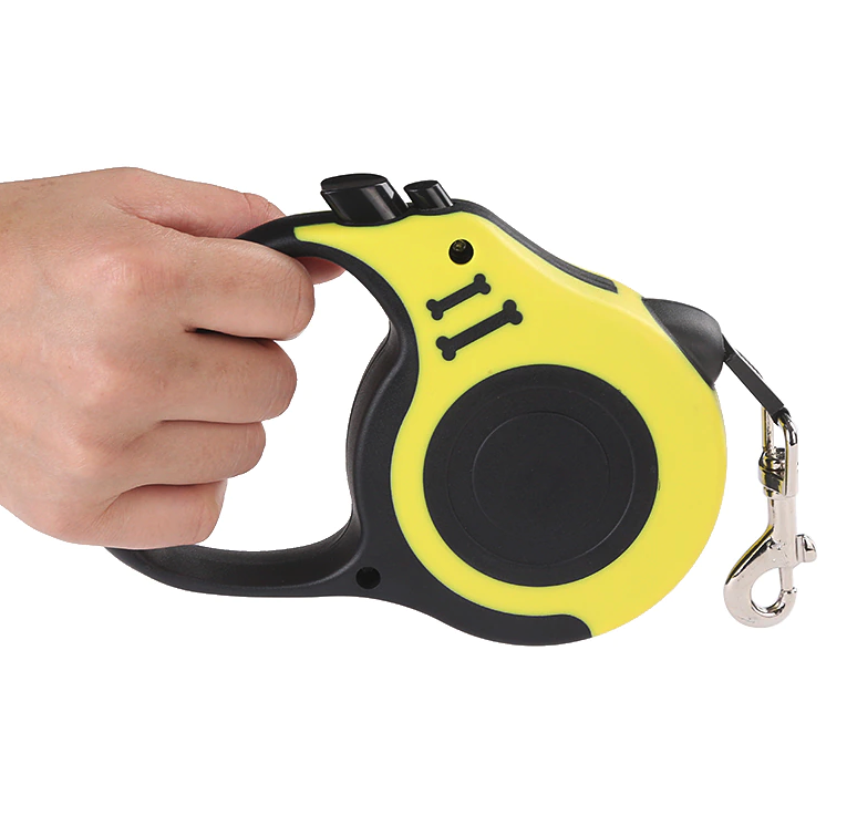 16FT Retractable Dog Leash – Automatic Extendable Pet Leash with One Button Brake & Lock System, Tangle-Free Walking Lead for Small & Medium Dogs