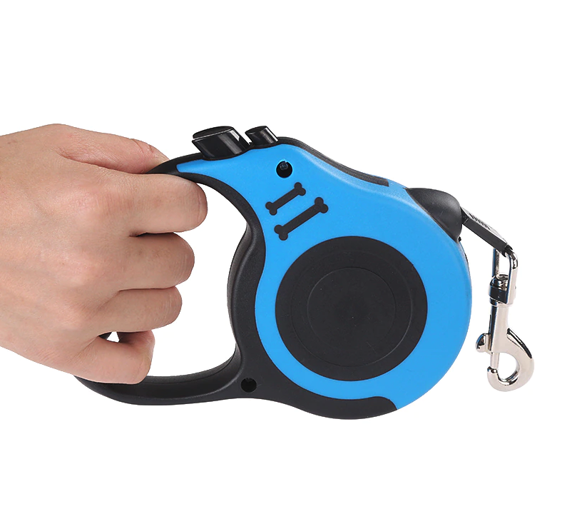 16FT Retractable Dog Leash – Automatic Extendable Pet Leash with One Button Brake & Lock System, Tangle-Free Walking Lead for Small & Medium Dogs