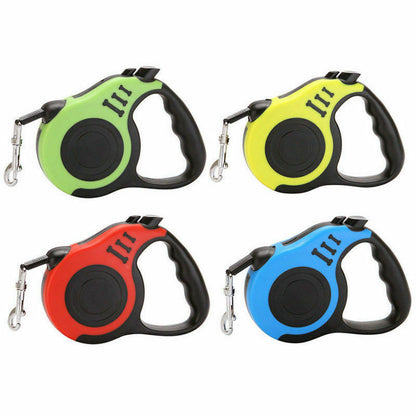 16FT Retractable Dog Leash – Automatic Extendable Pet Leash with One Button Brake & Lock System, Tangle-Free Walking Lead for Small & Medium Dogs