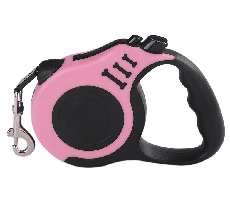 16FT Retractable Dog Leash – Automatic Extendable Pet Leash with One Button Brake & Lock System, Tangle-Free Walking Lead for Small & Medium Dogs