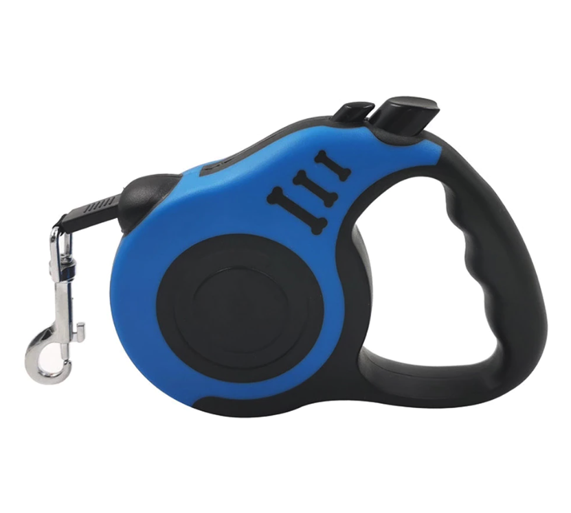 16FT Retractable Dog Leash – Automatic Extendable Pet Leash with One Button Brake & Lock System, Tangle-Free Walking Lead for Small & Medium Dogs