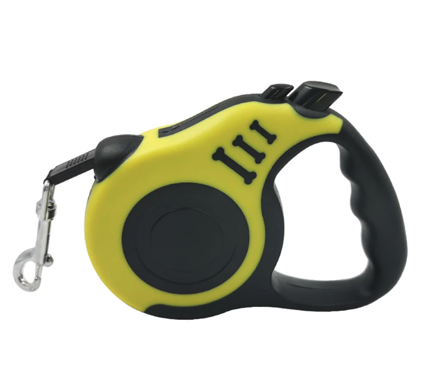 16FT Retractable Dog Leash – Automatic Extendable Pet Leash with One Button Brake & Lock System, Tangle-Free Walking Lead for Small & Medium Dogs