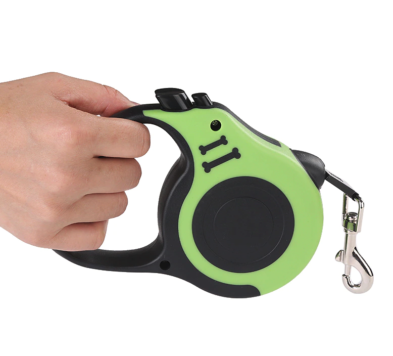 16FT Retractable Dog Leash – Automatic Extendable Pet Leash with One Button Brake & Lock System, Tangle-Free Walking Lead for Small & Medium Dogs