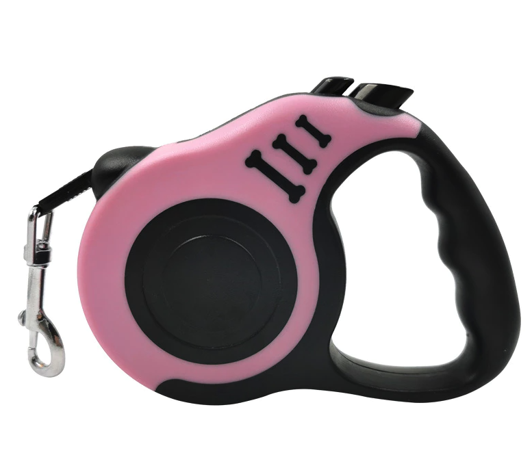 16FT Retractable Dog Leash – Automatic Extendable Pet Leash with One Button Brake & Lock System, Tangle-Free Walking Lead for Small & Medium Dogs